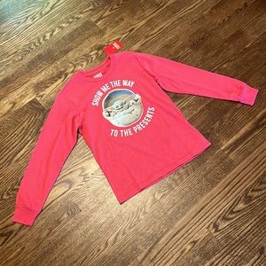 Christmas kids yoda long sleeve t shirt